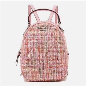 Kate Spade Briar Lane Quilted Tweed Mini Backpack